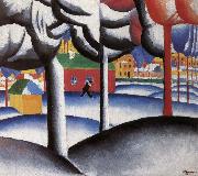 Kasimir Malevich Landscape oil painting